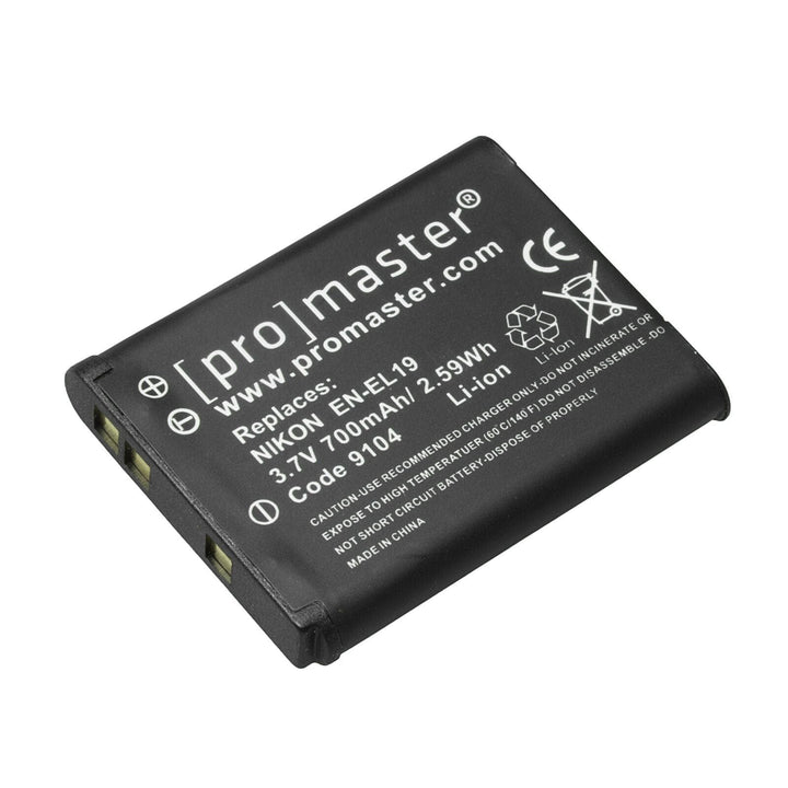 Promaster EN-EL19 Battery for use with Nikon 3.7V/700mAh Batteries - Digital Camera Batteries Promaster PRO9104