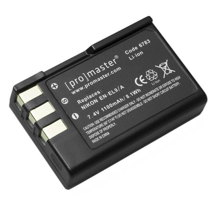 Promaster EN-EL9A LI-ION Battery for use with Nikon Batteries - Digital Camera Batteries Promaster PRO6783