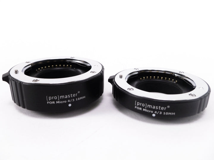 Promaster Extension Tubes for use with Micro 4/3 - 10mm and 16mm Macro and Close Up Equipment Camera Exchange PRO111521