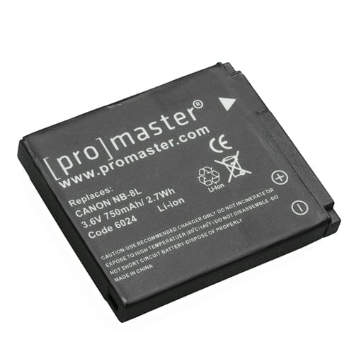 Promaster NB-8L Battery for use with Canon Batteries - Digital Camera Batteries Promaster PRO6024