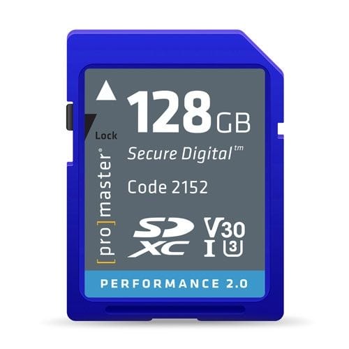 Promaster Performance SDXC 128GB Memory Cards Promaster PRO2152