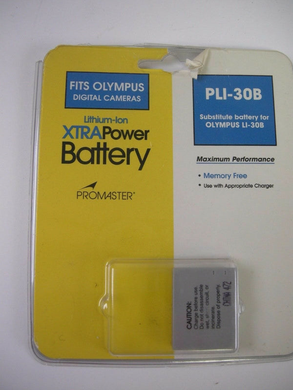 Promaster PLI-30B Replacement Battery for use with Olympus 3.6V 700mAh Batteries - Digital Camera Batteries Promaster PRO1638