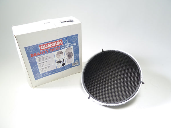 Quantum QF82 Beauty Dish w/ Grid Diffuser Studio Lighting and Equipment - Light Modifiers (Umbrellas, Soft Boxes, Reflectors etc.) Quantum 860734