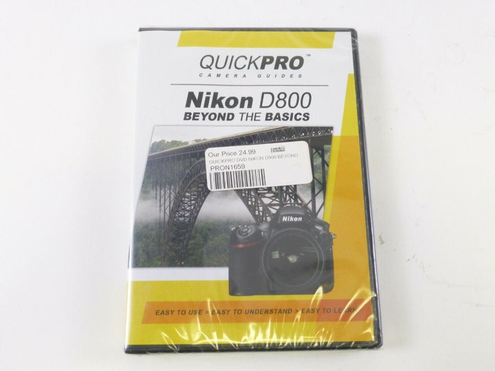 QuickPro Nikon D800 Beyond the Basics Camera Guide DVD - BRAND NEW! Books and DVD's QuickPro PRON1659