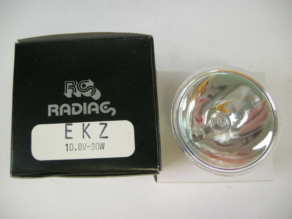 Radiac Tungsten Halogen Lamp EKZ 30W 10.8V NOS Lamps and Bulbs Various GE-EKZ