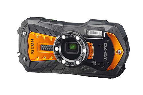 Ricoh WG-70 Orange Waterproof Digital Camera 16MP Digital Cameras - Digital Point and Shoot Cameras Ricoh 3873