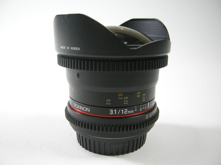 Rokinon ED AS NCS Fish Eye 12mm f3.1 Canon EF Mt. Lenses - Small Format - Canon EOS Mount Lenses Rokinon E214L7087