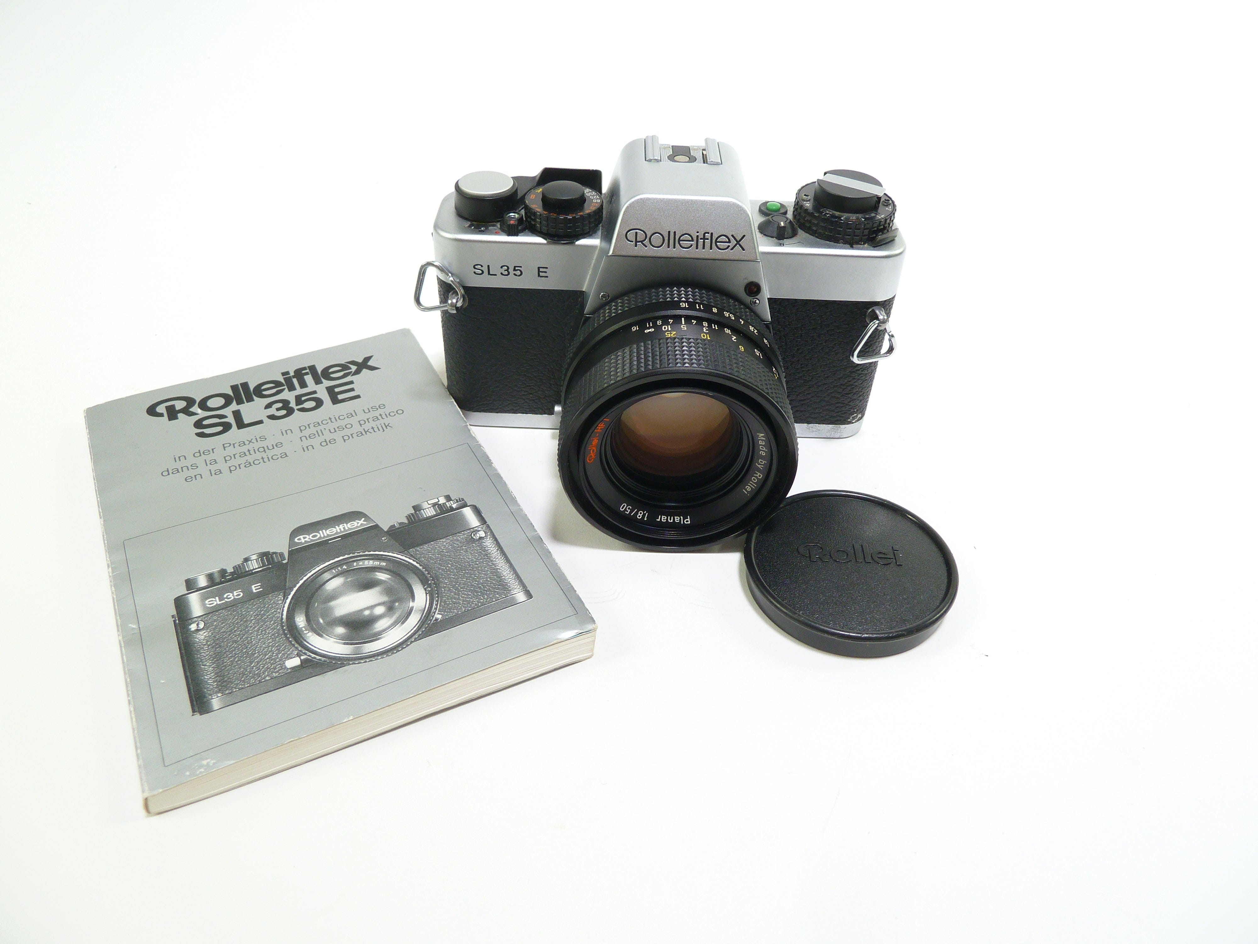 Rolleiflex SL35 E SLR 35mm Film Camera w HFT Planar 50mm f/1.8
