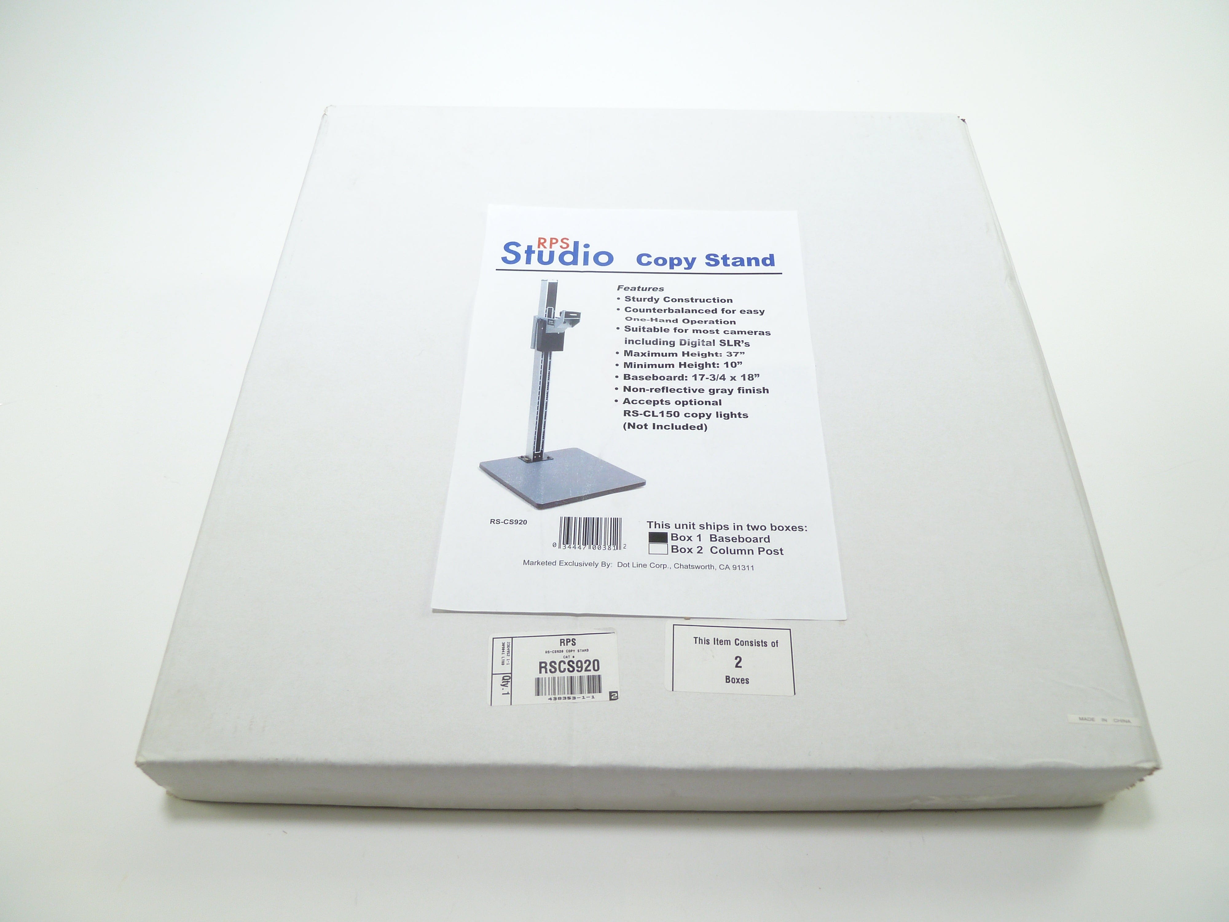 RPS Studio Copy Stand RS-CS920 - (Comes in TWO boxes) – Camera Exchange