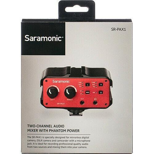 Saramonic 2-CH Mixer w3.5mm XLR & 6.35mm Audio Equipment Saramonic SARSRPAX1