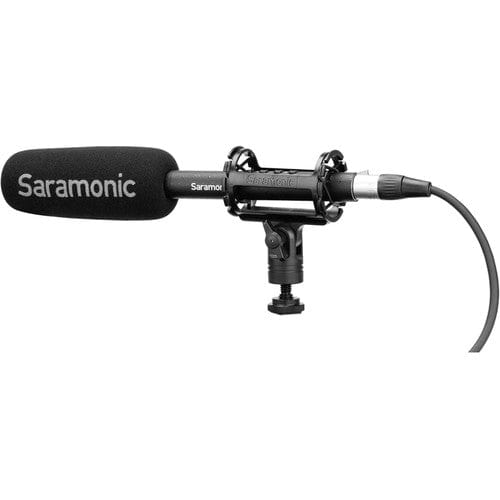 Saramonic SoundBird T3 Professional Shotgun Microphone with Li-Ion Battery, Low-Cut & Hi-Boost Filters, -10dB Pad, Shock Mount, Windscreen, XLR Cable, Hard Case & More Audio Equipment Saramonic MACSOUNDBIRDT3