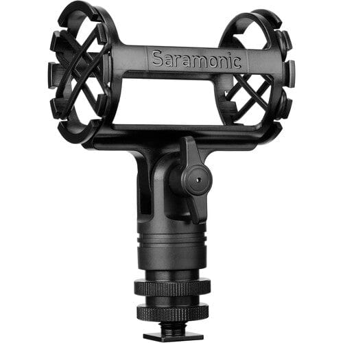 Saramonic SR-SMC3 Universal Shock Mount for Shotgun and Pencil Microphones 0.74 - 0.86'' (19mm-25mm) in Diameter with Cold Shoe, 1/4'', 3/8'', & 5/8'' Mounting Options Audio Equipment Saramonic MACSR-SMC3