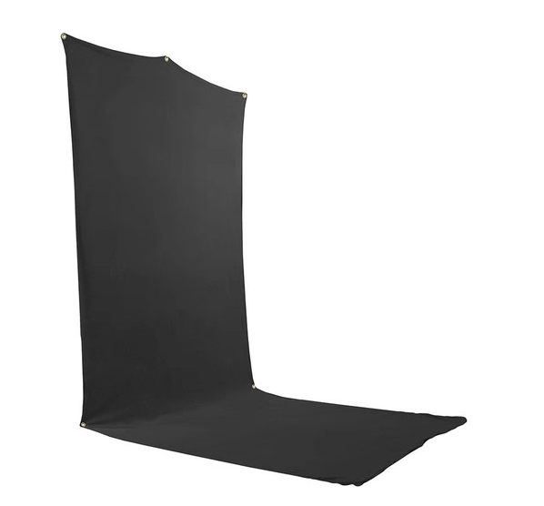 Savage 5x12ft Extended Black Backdrop Travel Kit Backdrops and Stands Savage BT20512