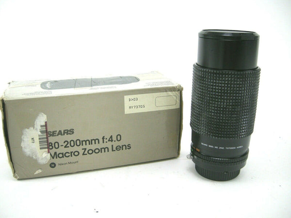 Sears Auto Zoom MC 80-200 f4 Nikon Mount Lens Lenses - Small Format - Nikon F Mount Lenses Manual Focus Sears 861012579