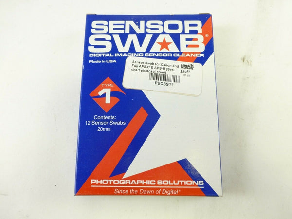 Sensor Swab Digital Imaging Sensor Cleaner Kit with 12 Swabs for 20mm BRAND NEW! Cleaning Accessories - Sensor Cleaning Supplies Photographic Solutions PECSS11
