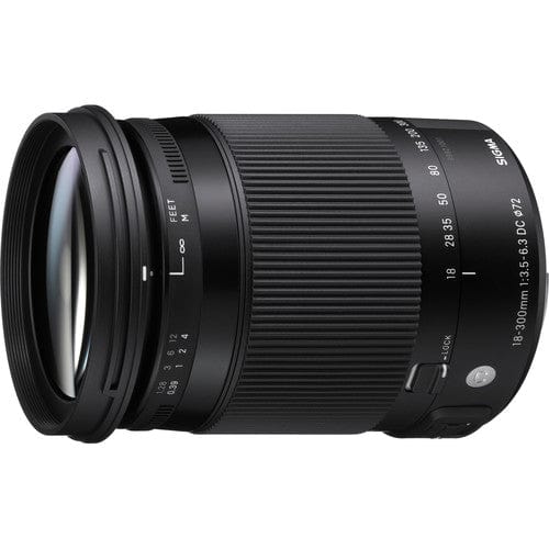 Sigma 18-300mm f/3.5-6.3 DC Macro OS HSM Contemporary Lens for Nikon F Lenses - Small Format - Nikon AF Mount Lenses - Nikon AF DX Lens - Sigma Nikon DX Mount Lenses New Sigma SIGMA886306