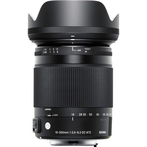Sigma 18-300mm f/3.5-6.3 DC Macro OS HSM Contemporary Lens for Nikon F Lenses - Small Format - Nikon AF Mount Lenses - Nikon AF DX Lens - Sigma Nikon DX Mount Lenses New Sigma SIGMA886306