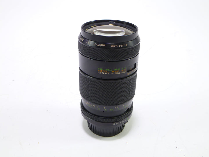 Sigma 200mm f/3.5 MC Lens for Minolta MD Lenses - Small Format - Minolta MD and MC Mount Lenses Sigma 215510