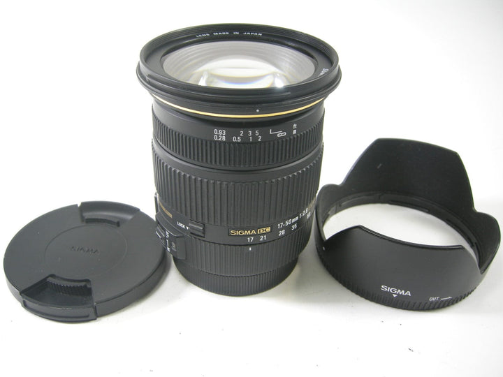 Sigma EX DC OS HSM Zoom 17-50mm f2.8 Canon Mt. Lenses - Small Format - Canon EOS Mount Lenses Sigma 15311385