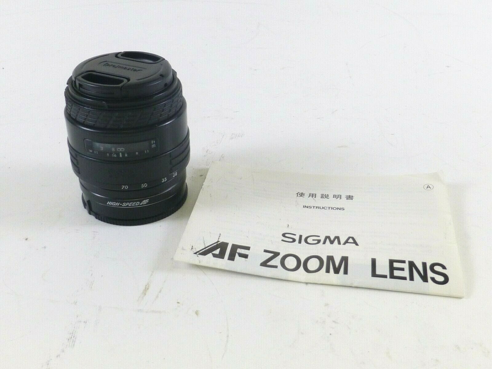 Sigma UC 28-70mm F/3.5-4.5 AF Lens with Manual for Sony/Minolta A