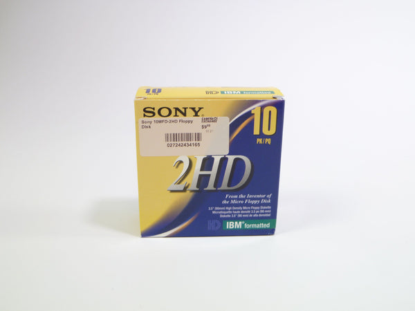 Sony 10MFD-2HD Floppy Discs - 8 Pack Memory Cards Sony 027242434165