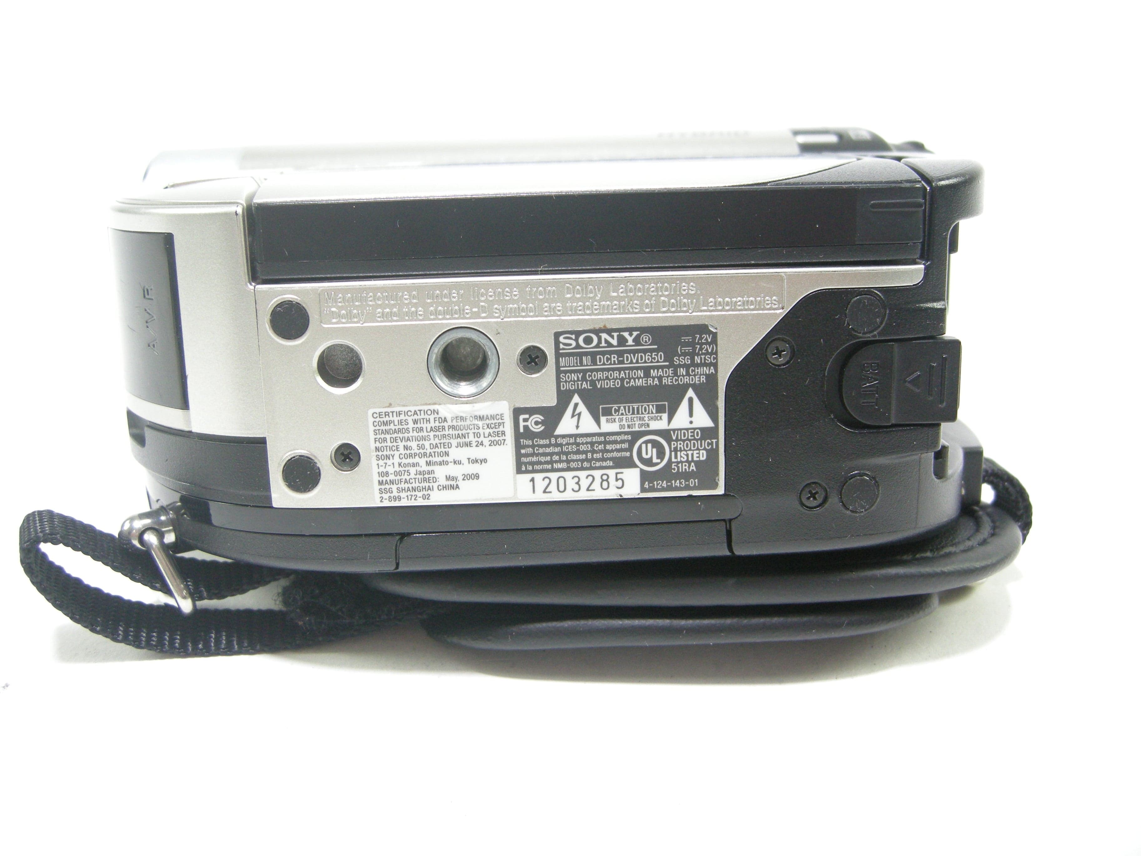 Sony DCR-DVD650 Handycam – Camera Exchange