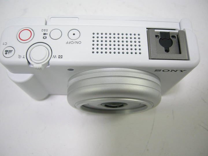 Sony ZV-1F Vlog Digital Camera (White) Digital Cameras - Digital Point and Shoot Cameras Sony 6502371