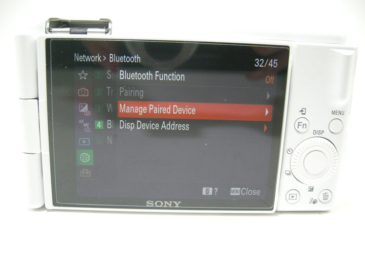 Sony ZV-1F Vlog Digital Camera (White) Digital Cameras - Digital Point and Shoot Cameras Sony 6502371