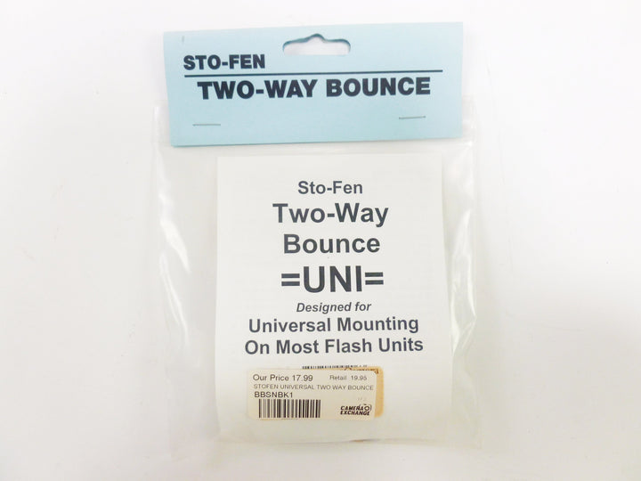 Sto-Fen Universal Two Way Bouncecard Flash Units and Accessories - Flash Accessories Sto-Fen BBSNBK1