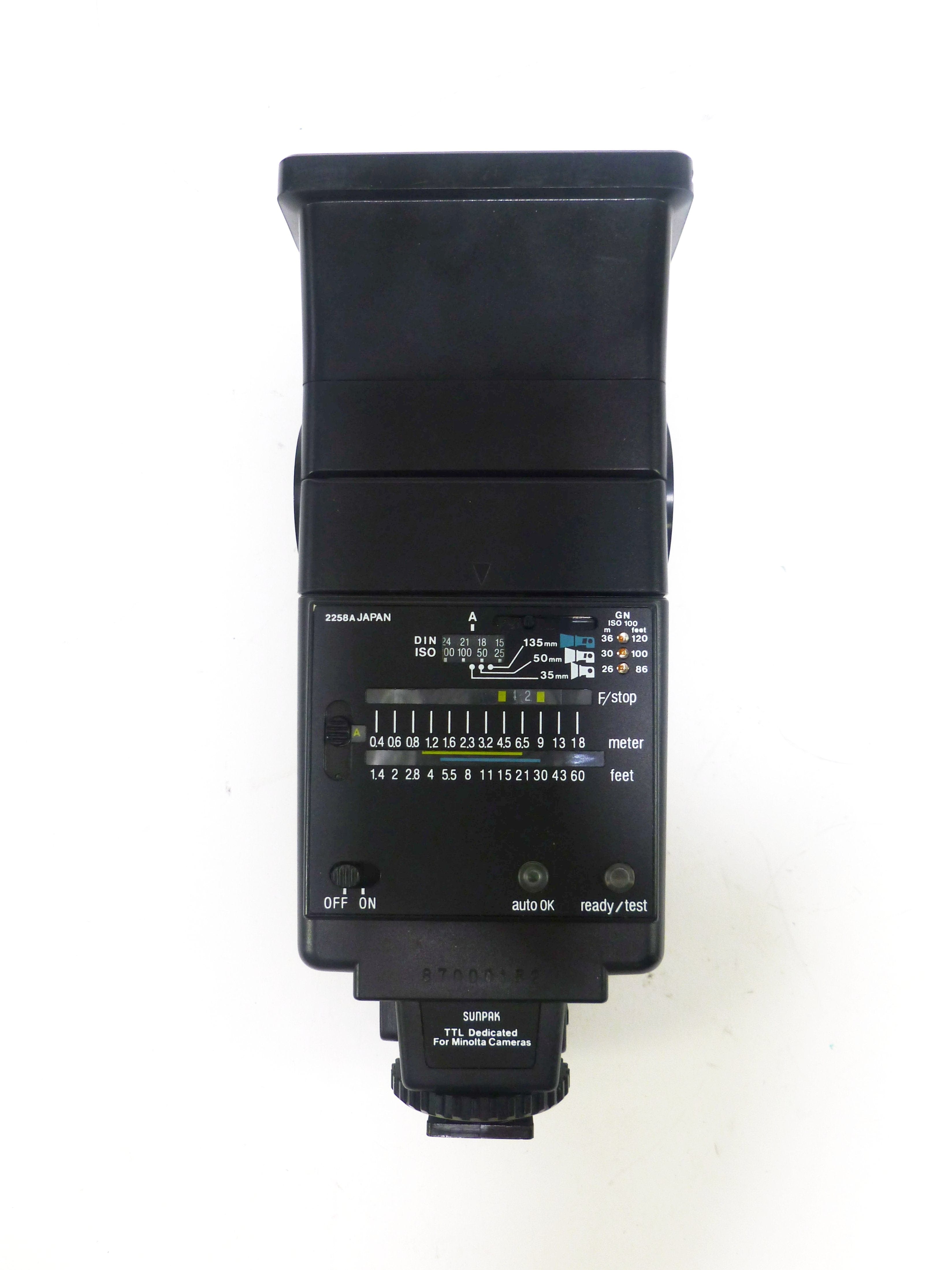 Sunpak Autozoom 933 Flash Dedicated Series – Camera Exchange