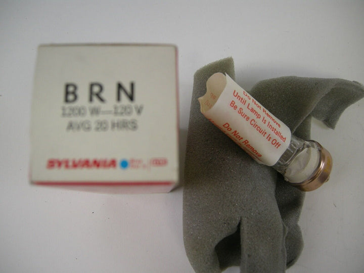 Sylvania GTE Projector Lamp BRN 1200w, 120v Avg 20 Hrs NOS Lamps and Bulbs Various GE-BRN