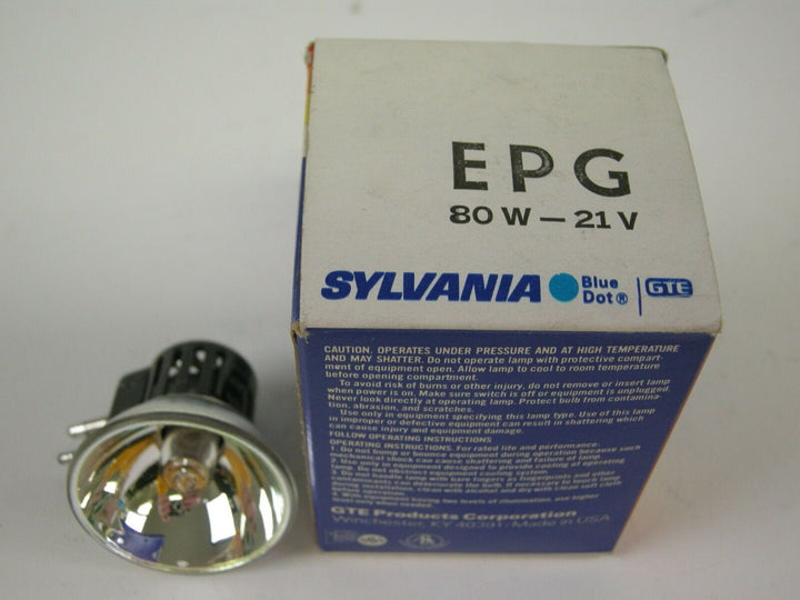 Sylvania Projector Lamp EPG 80W 21V NOS Lamps and Bulbs Various GE-EPG