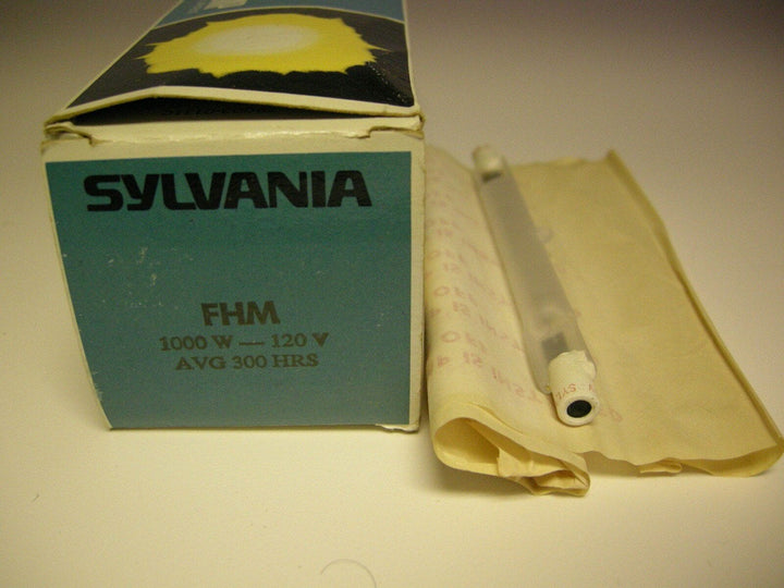 Sylvania Tungstin Halogen Lamp FHM 120V 1000W  NOS Lamps and Bulbs Various GE-FHM
