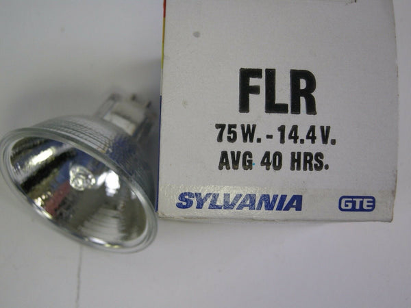 Sylvania Tungstn Halogen Projector Lamp FLR 75W 14.4V  Avg. Hrs 40   NOS Lamps and Bulbs Various GE-FLR