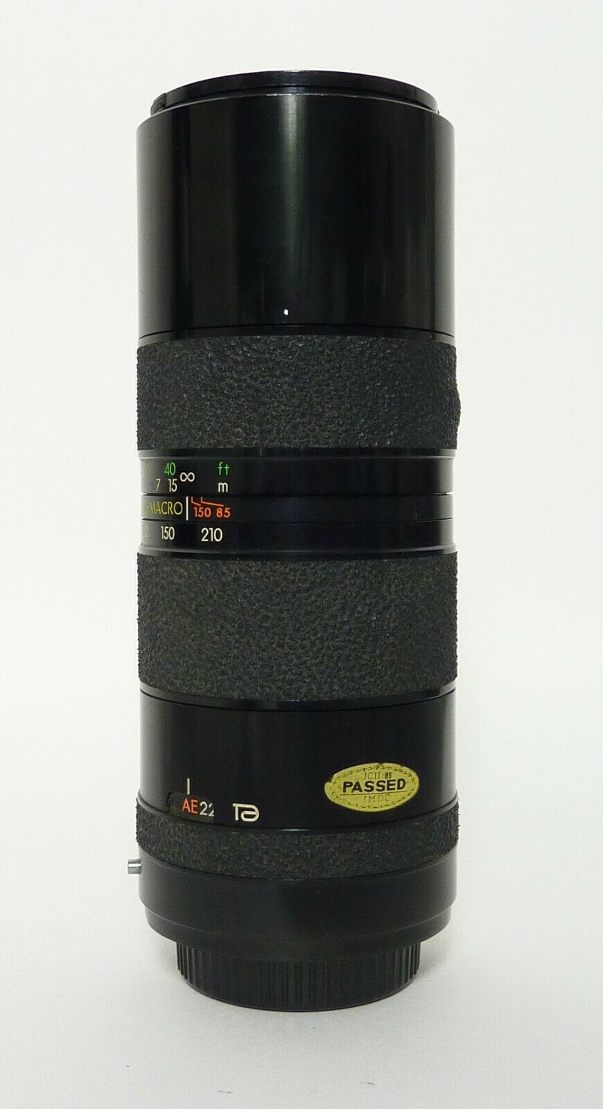 Tamron F Zoom 85-210mm F4.5 BBAR Multicoated Lens - Konica AR Mount