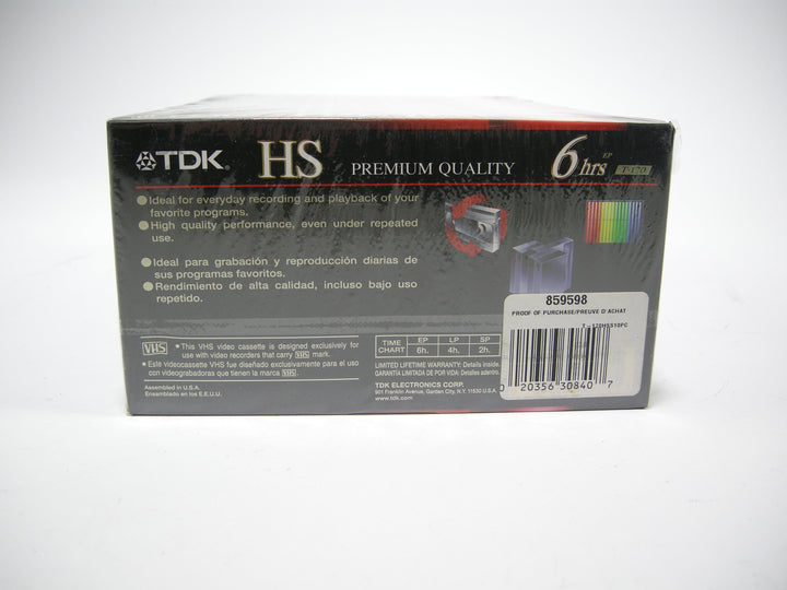 TDK T-120 Premium Quality VHS 10pk tapes Video Equipment - Video Tape TDK 06100222