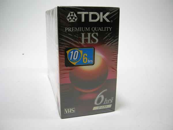 TDK T-120 Premium Quality VHS 10pk tapes Video Equipment - Video Tape TDK 06100222