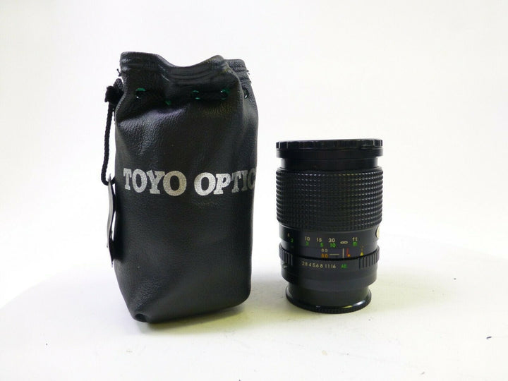 Toyo Optics Auto Zoom 28-80mm F/2.8-4 Lens for Konica Mount with Case and Caps. Lenses - Small Format - Konica AR Mount Lenses Toyo 52350104