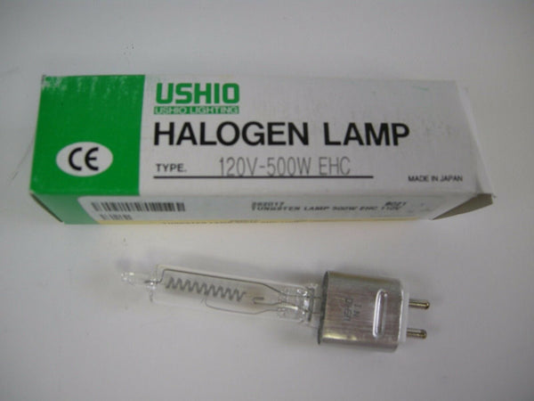 Ushio Tungsten Lamp EHC 500W 110V NOS Lamps and Bulbs Various GE-EHC