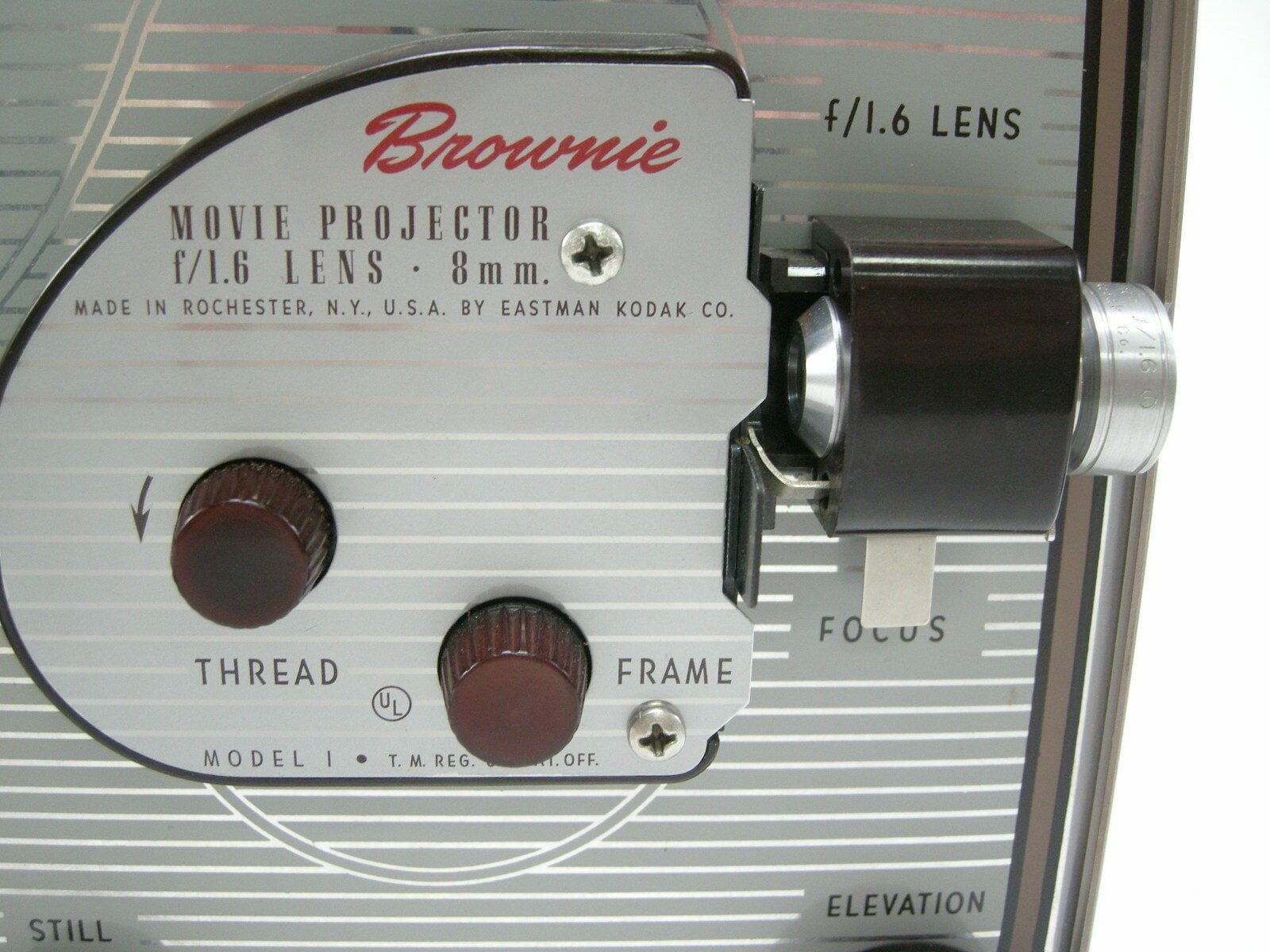 ヴィンテージBrownie Movie Projector 8mm 本体 Eastman Kodak Brownie 8mm Movie Projector ~ Model 1 ~ Light Works