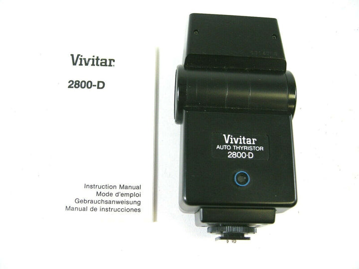 Vivitar 2800-D Auto Thyristor Hot Shoe Mount Flash Excellent Condition Flash Units and Accessories - Shoe Mount Flash Units Vivitar VIV2800DC