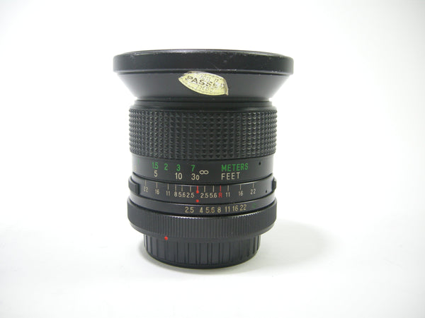Vivitar 28mm f2.5 Auto Wide Angle Canon FD Lenses - Small Format - Canon FD Mount lenses Vivitar 22744771
