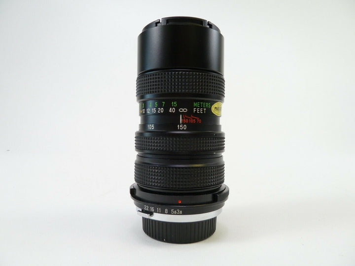 Vivitar 70-150mm F/3.8 Close Focusing Auto Zoom Lens for OM Mount w/ Caps. In EC Lenses - Small Format - Olympus OM MF Mount Lenses Vivitar 22934500