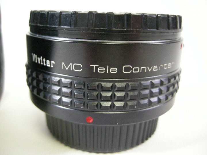 Vivitar MC Tele Converter 2x-22 w/ caps and case PK Mount Lens Adapters and Extenders Vivitar 523102305