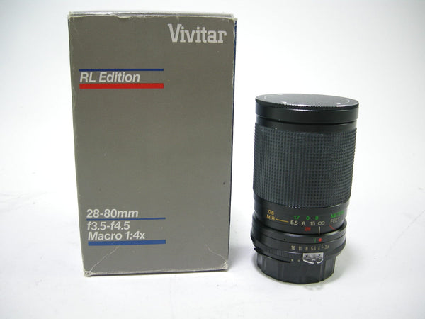 Vivitar RL Edition Macro Focusing Zoom MC 28-80mm f3.5-4.5 Nikon Ai/S Mount Lenses - Small Format - Nikon F Mount Lenses Manual Focus Vivitar 77404137