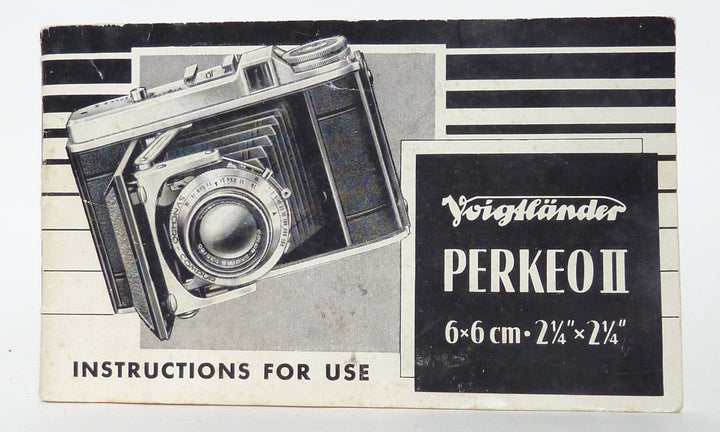 Voigtlander Perkeo II 120 B 2 VIII Camera with Color-Skopar 80mm F3.5 Lens Medium Format Equipment - Medium Format Cameras - Medium Format Specialty Cameras Voigtlander PERKEOII