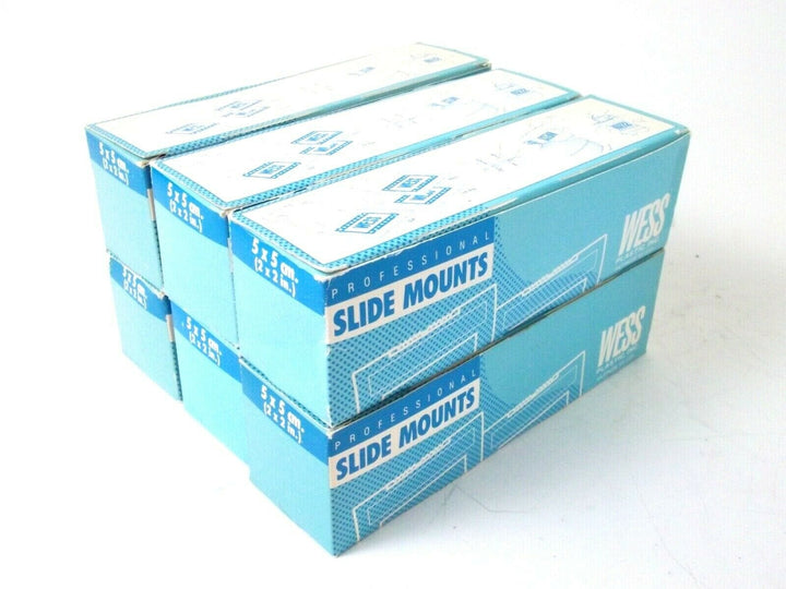 Wess Glass Slide Mounts 5x5cm, 2x2in 6x50 Slides (300 Total) Excellent Condition Projection Equipment - Accessories WES AVA0021C