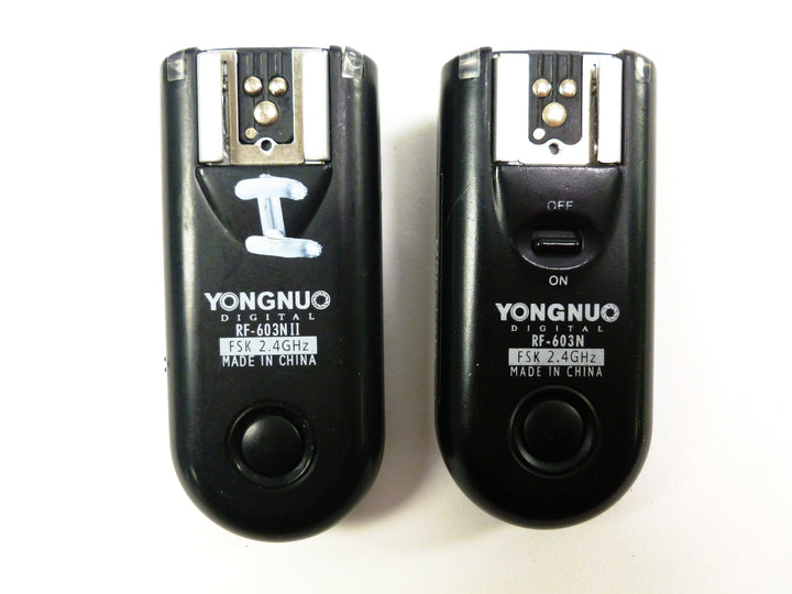 Yongnuo RF-603NII Flash Trigger and Receiver Remote Controls and Cables - Wireless Triggering Remotes for Flash and Camera YongNuo RF6036